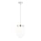 Z-Lite Gideon Pendant, 1-Light, 12.5 In.W x 16 In.H, Polished Nickel/Etched Opal 1945P12-PN - alternate 1